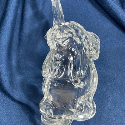 Large Glass Elephant Dish or Planter