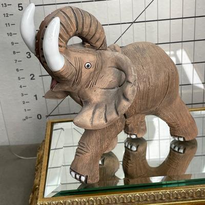 Brown Pottery Elephant