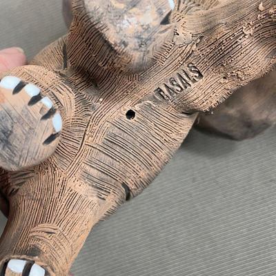 Brown Pottery Elephant