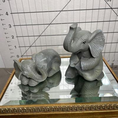 Lot of 6 Resin Elephants