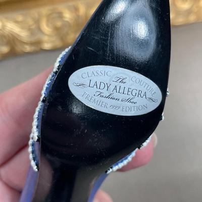 Classic Couture “Lady Allegra” Shoe, Hat w/stand, Purse