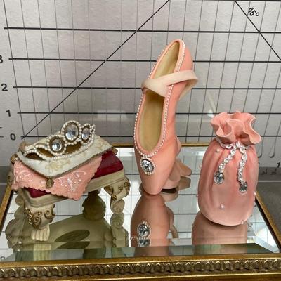 Classic Couture “Princess Arabella” Ballet Shoe, Crown, Purse