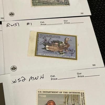 10 Duck stamps some with signatures