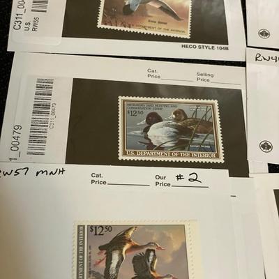 10 Duck stamps some with signatures