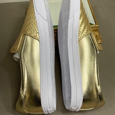 Easy Spirit Gold Metallic Sneakers NEW! 11W