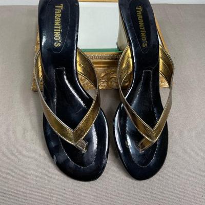 Tanantino’s Gold Metallic Shoes NEW! 7