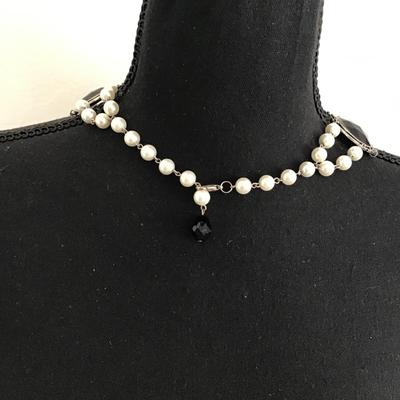 Faux Pearl statement necklace