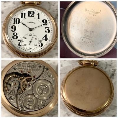Illinois Pocketwatch 60 Hour Bunn Special Winds Clean / Keeps Good Time