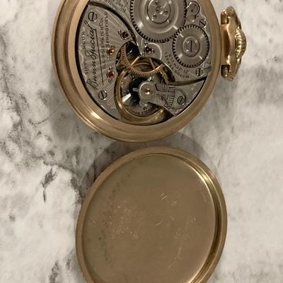 Illinois Pocketwatch 60 Hour Bunn Special Winds Clean / Keeps Good Time