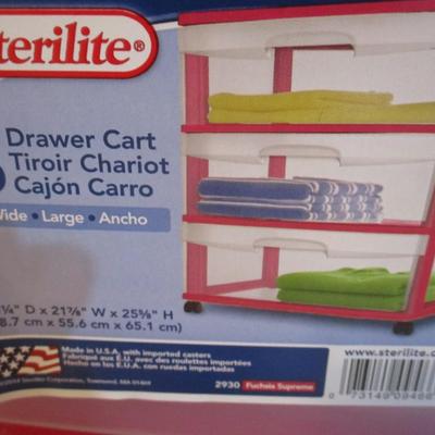 Pair Of Sterilize 3 Drawer Carts 15 1/4" " x 21 7/8" x 25 5/8" Choice G