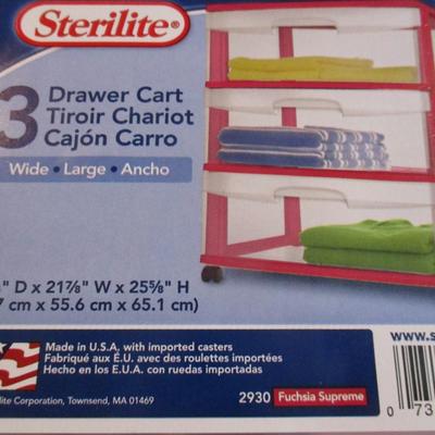 Pair Of Sterilize 3 Drawer Carts 15 1/4 x 21 7/8" 25 5/8" Choice F