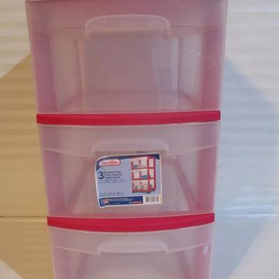 Sterilize 3 Drawer Cart 14 1/2" x 12 1/8" x 25 5/8" Choice E