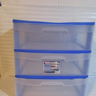 Pair Of Sterilize 3 Drawer Carts 15 1/4" x 21 7/8" x 25 5/8" Choice C