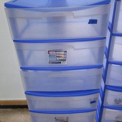 Pair Of Sterilize 3 Drawer Carts 15 1/4" x 21 7/8" x 25 5/8" Choice C