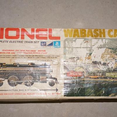 VINTAGE LIONEL WABASH CANONBALL ELECTRIC TRAIN SET IN ORIGINAL BOX