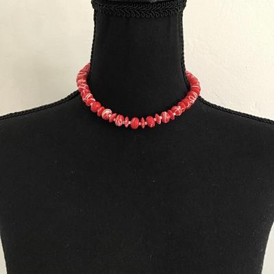 Vintage donut type beaded necklace