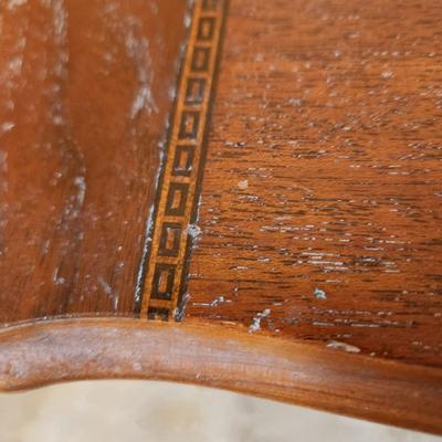Wood Side table 21x14x26