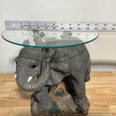 Elephant Glass Top Stand