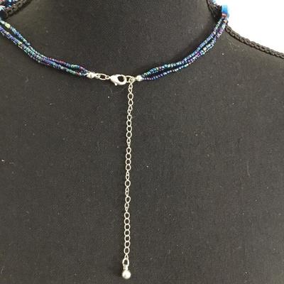 Beautiful faceted glass necklace