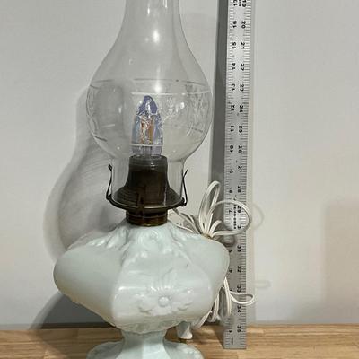 Vintage Milk Glass Lamp