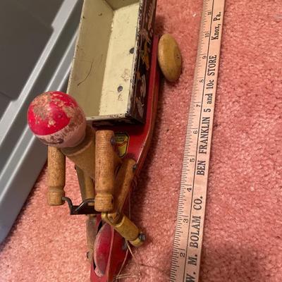 Vintage Hustler toy pull bike