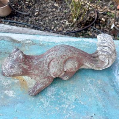 Concrete Garden Squirrel Statue