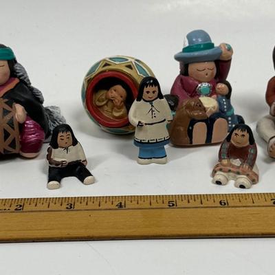 Figurine Lot Native American Indians some Sandy Whitefeather