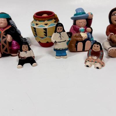 Figurine Lot Native American Indians some Sandy Whitefeather