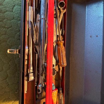 Vintage Homak toolbox with tools