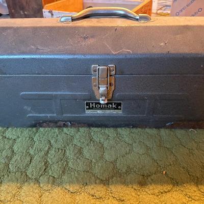Vintage Homak toolbox with tools