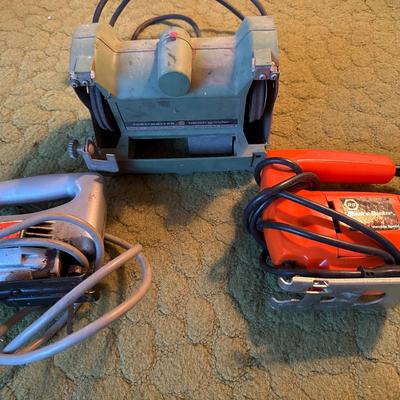 Toastmaster bench grinder and black n decker jig saws