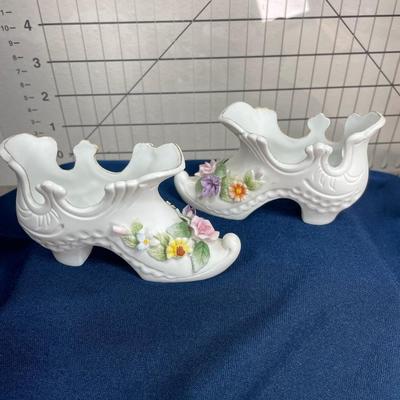 Vintage Lefton Porcelain Shoes