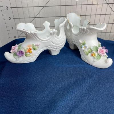 Vintage Lefton Porcelain Shoes