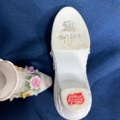 Vintage Lefton Porcelain Shoes