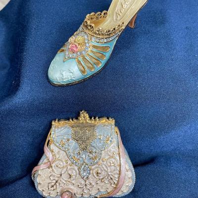 Metal Shoes and Purse that opens
