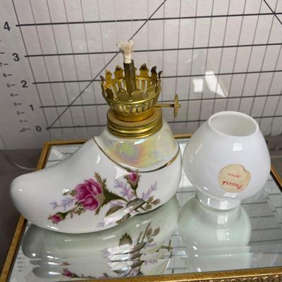 Set of 2 Vintage Oil Lamp Shoes