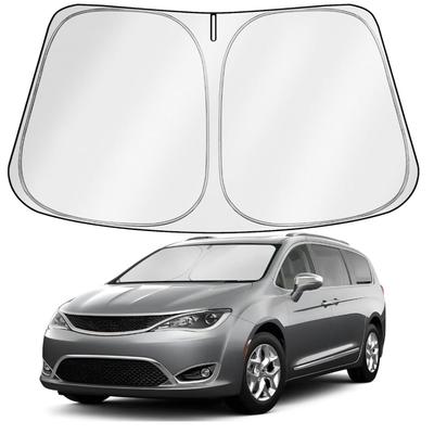 Custom Fit Windshield Sun Shade for 2017-2025 Chrysler Pacifica - Foldable, Easy to Install, 210T Reflective Fabric, Double Layer Design,...