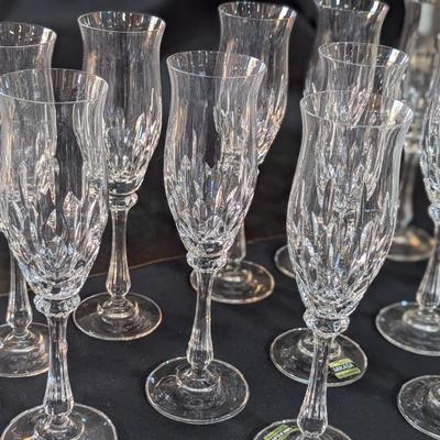 Mikasa Normandy Champagne Flutes - Lot of 14