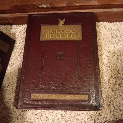 '60, '62, '63 & '64 "THE AMERICAN RIFLEMAN" MONTHLY MAGAZINE IN NICE BINDERS