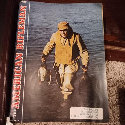 '60, '62, '63 & '64 "THE AMERICAN RIFLEMAN" MONTHLY MAGAZINE IN NICE BINDERS
