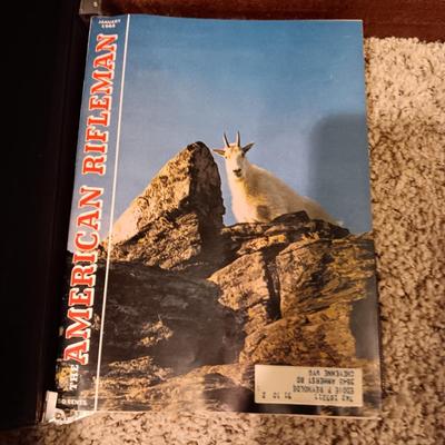 '60, '62, '63 & '64 "THE AMERICAN RIFLEMAN" MONTHLY MAGAZINE IN NICE BINDERS