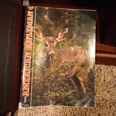 '60, '62, '63 & '64 "THE AMERICAN RIFLEMAN" MONTHLY MAGAZINE IN NICE BINDERS