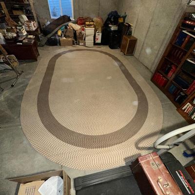 LARGE, CLEAN BRAIDED AREA RUG