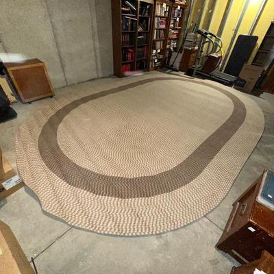 LARGE, CLEAN BRAIDED AREA RUG