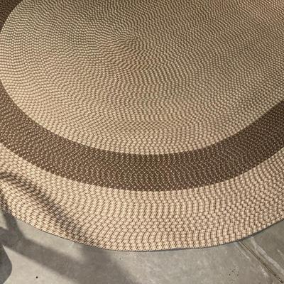 LARGE, CLEAN BRAIDED AREA RUG