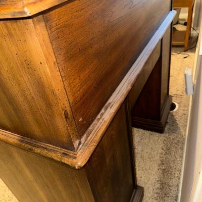 A SMALLER SIZED ROLL TOP DESK