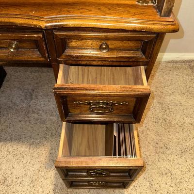 A SMALLER SIZED ROLL TOP DESK