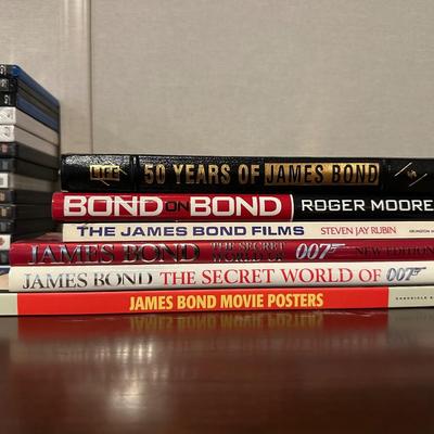 JAMES BOND MOVIES ON DVD AND COFFEE TABLE BOOKS