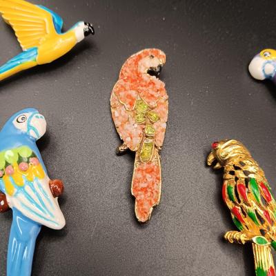FOR THE BIRDS, BROOCHES AND PINS