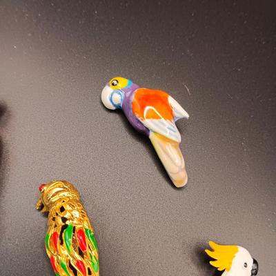FOR THE BIRDS, BROOCHES AND PINS